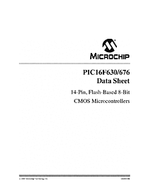 DataSheet PIC16F676 pdf